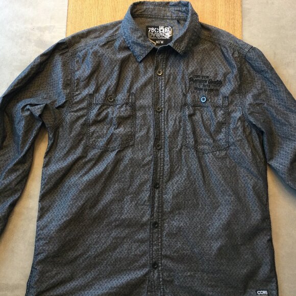 Bundle of 2 Stylish Men’s Long Sleeve Button Shirts – Versatile Gray & Red Combo - Picture 5 of 8